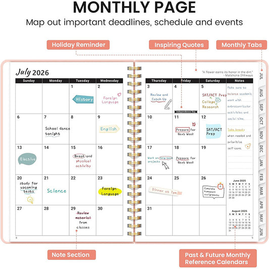 A5 Planner 2026 Coil Notebook